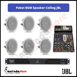 Paket Soundsystem Background Music Speaker Ceiling JBL - 6 Speaker